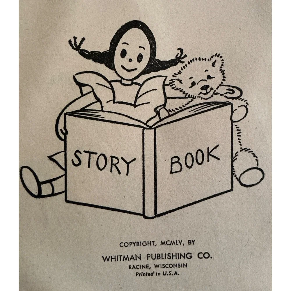 1955 Vintage 365 Bedtime Stories Whitman Publishing Nan Gilbert Jill Elgin Book